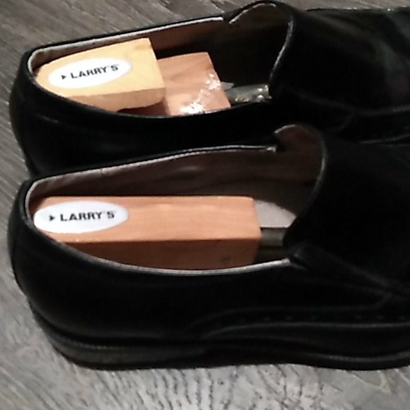 Stacy Adam's Mens Black Leather Loafers Size 11 - Picture 2 of 6